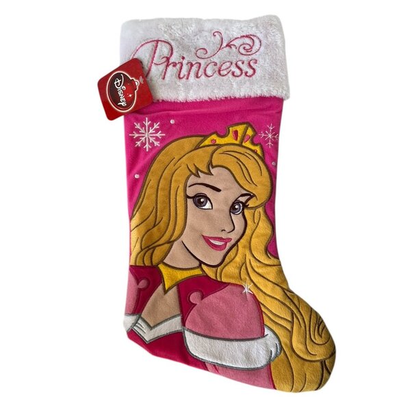 New Disney Princess Aurora Sleeping Beauty 16" Embroidered Christmas Stocking - Picture 2 of 10